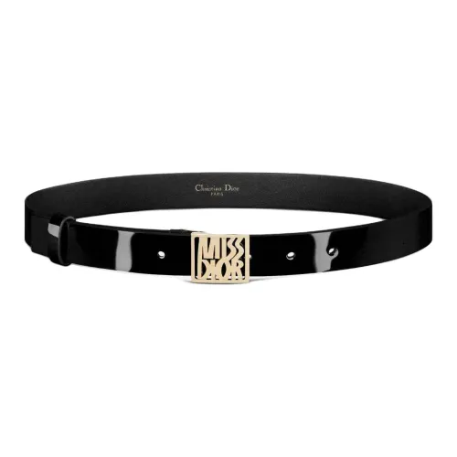 DIOR Телячья кожа Кожаные ремни Женские Черный