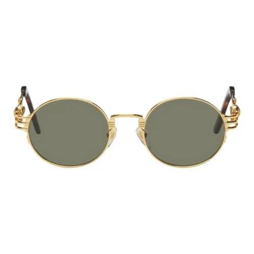 Jean Paul Gaultier Круглые Солнцезащитные очки Женские Золотые