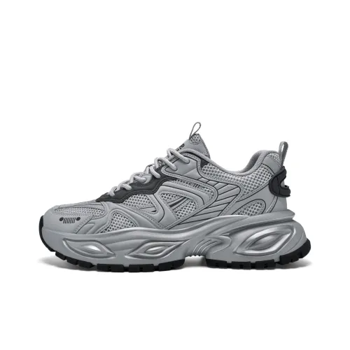 JEEP SPIRIT Толстая подошва Низкий топ Луна Пыль Серый Мужской