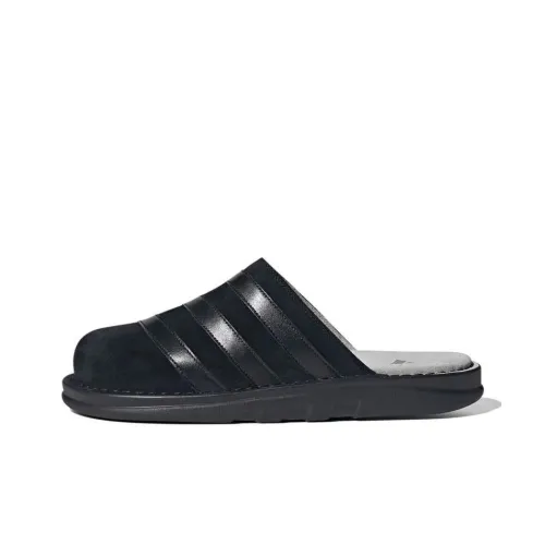 Adidas Adiclog Аbrasion Resistant Slip Resistant Домашние тапочки Унисекс Черный