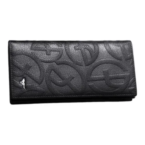 SEPTWOLVES Кошелек из коровьей кожи Мужской Черный