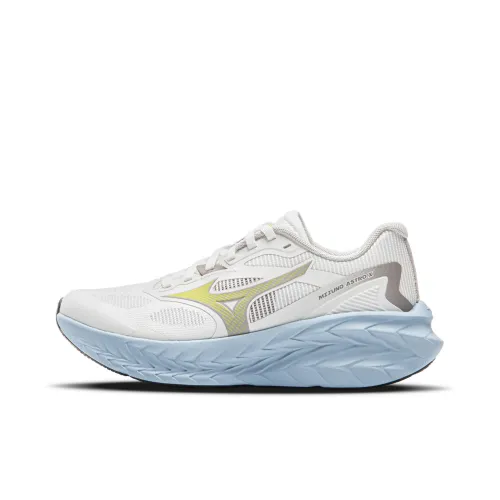 Mizuno Slip-Resistant Breathable Lightweight Low-Top Trail Running Shoes Unisex White Blue