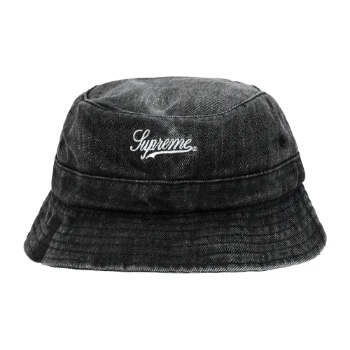 Supreme Хлопок Деним Панамы Унисекс Черный