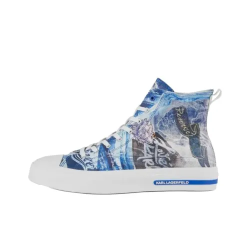 ATELIER RESERVÉ X KARL LAGERFELD Vulc Высокие Кроссовки для скейтбординга Женские Синие