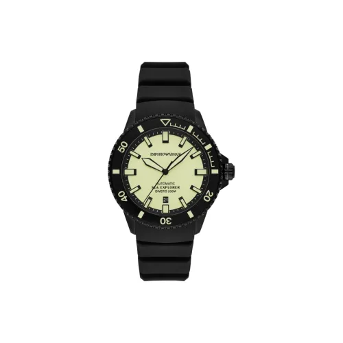 EMPORIO ARMANI Механические Мужские Часы 42,5 мм Желтые