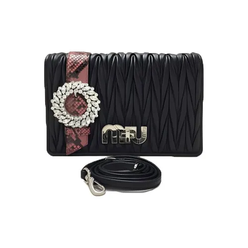 MIU MIU Sheepskin Сумка через плечо Женская Черная