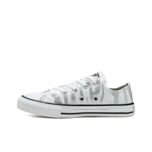 Конверс Archive Zebra Chuck Taylor All Star Low Топ KIDS Кеды Silver White Подростки