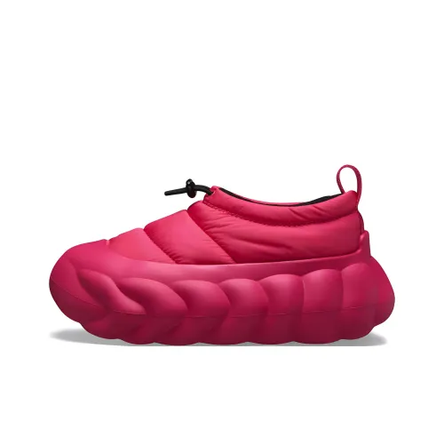 Crocs Overpuff Shorty Low Топ Кэжуал Унисекс Розовый