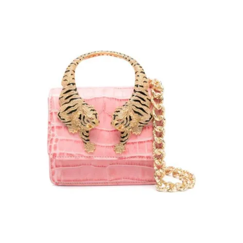 Roberto Cavalli Сумка через плечо из телячьей кожи маленькая сумка женская розовая
