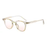 Прозрачная рамка цвета чайного, с линзами румяного оттенка