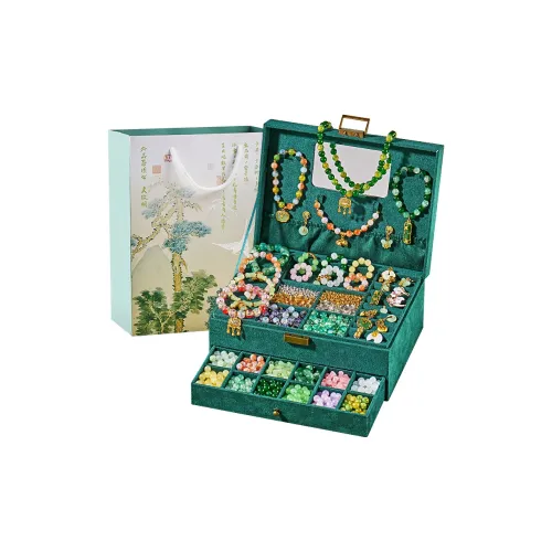 WANWEIMAN Традиционный китайский стиль Цветная глазурь Бусины Подарочный набор Игрушки