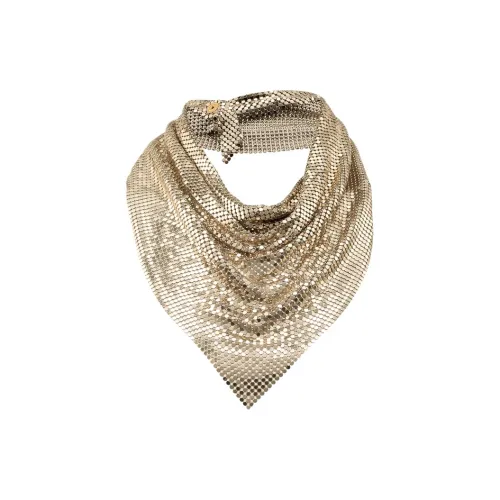 Paco Rabanne Алюминиевые Шарфы Женские Золотые