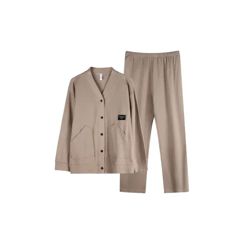 Xuan Liang Pajama Комплект Женский Бежевый Кофейный