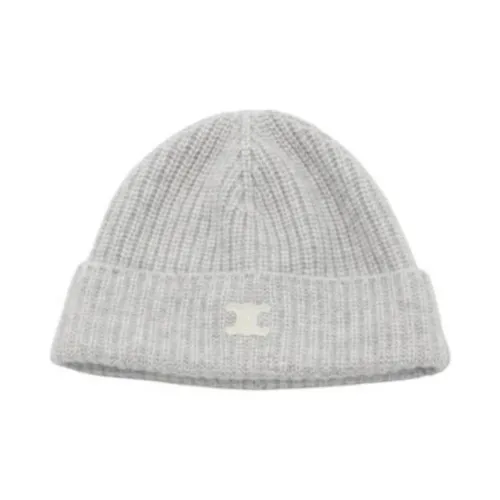 CELINE Кашемир Трикотажная ткань Шапки-бини Женские Серый