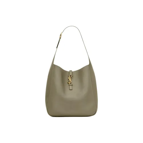 SAINT LAURENT Телячья кожа Сумка на плечо Большая Женская Strong Лесной мшистый