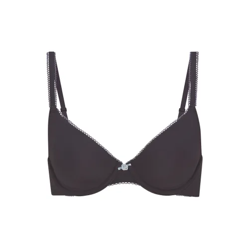 SKIMS Valentine's Day Collection SS25 FITSEVERYBODY PICOT T Рубашка Бюстгальтер Женские Пепельный Контрастность Серый Контрастность