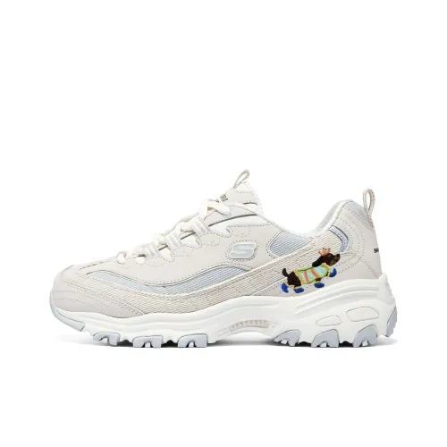 Skechers Низкий Топ Толстая Подошва Кроссовки Женские Серые