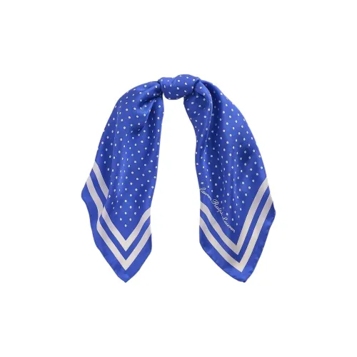 LAUREN RALPH LAUREN Шелковые шарфы Женские Синий