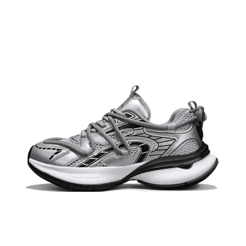 KANGLONG Амортизация противоскользящий устойчивый к истиранию дышащий баланс увеличенная высота массивные подошвы мужской