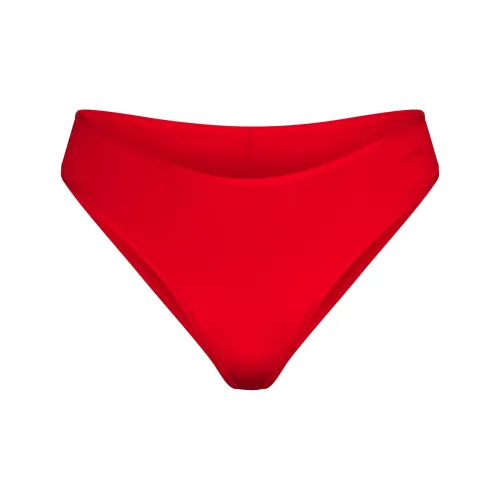 SKIMS Valentine's Day Collection SS25 SHINE FOUNDATIONS CHEEKY BRIEF Нижнее белье Женское CAYENNE Кайенский