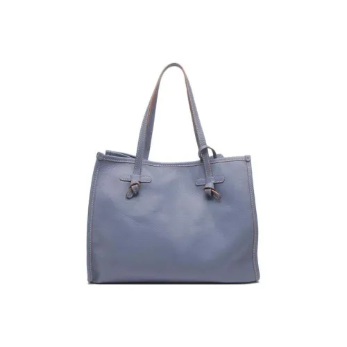 GIANNI CHIARINI Кожа Тоут Сумка Сумка для покупок Сумка Сумка через плечо Средний Женская Ярко-синий с Орехи