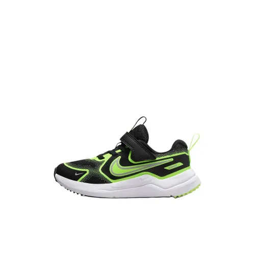 Nike Cosmic Runner Дышащие Низкие Кеды KIDS Lifestyle Shoes Черные Зеленые Детские
