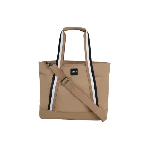 BOSS Полиэстер Тоут Сумка Сумка для покупок Сумка через плечо Сумка Обычная Унисекс Архивный Бежевый