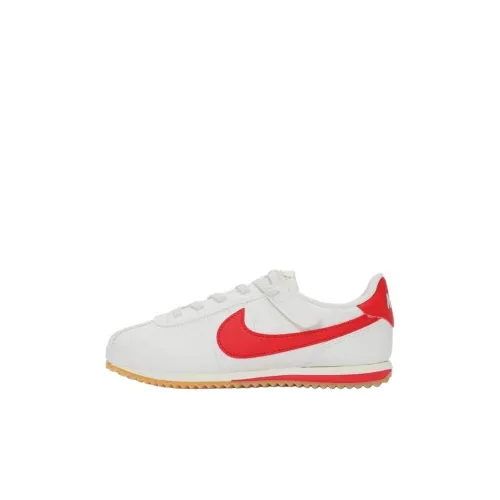 Nike Slip Resistant Abrasion Resistant Низкий Топ Детские Лайфстайл Обувь Белый Красный Дети Возраст 3-7 лет