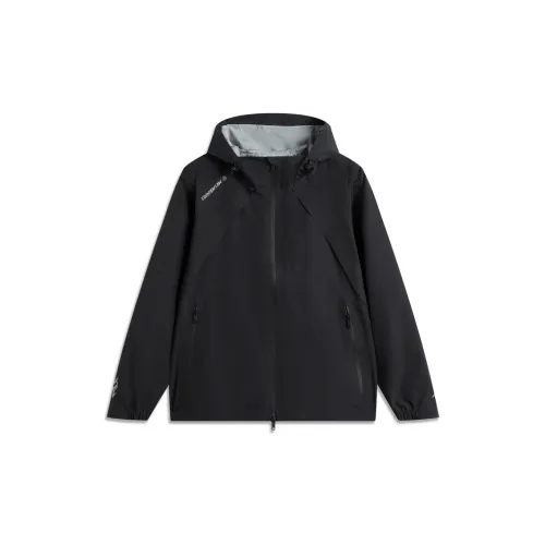 Подкладка водонепроницаемая ветрозащитная дышащая и дождезащитная ветровка мужская черная