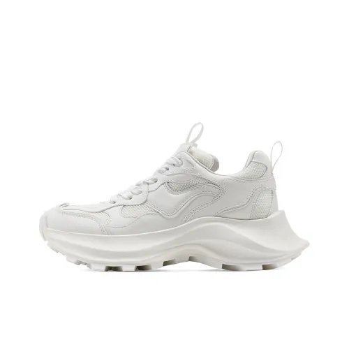 GG CC Mesh Casual Low Top Модный и Крутой Платформа массивные кроссовки Женские Белые