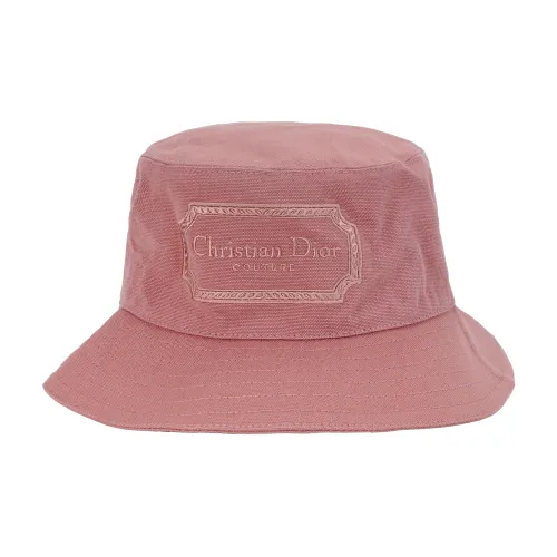DIOR Cotton Bucket Hats Розовый Мужской