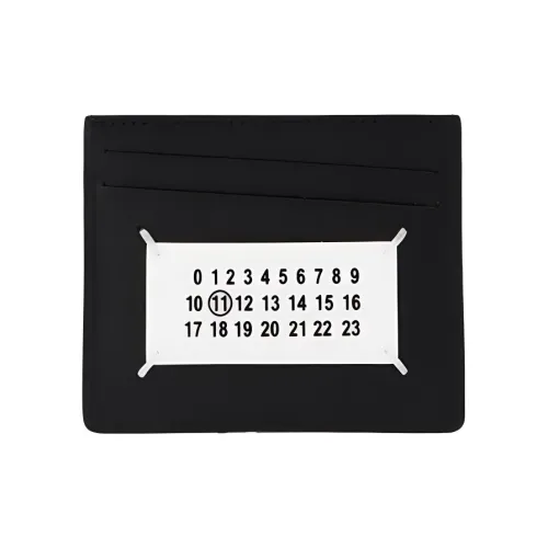 Maison Margiela Картхолдер из овечьей шкуры мужской черный