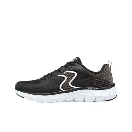 Skechers Flex Advantage 5,0 Устойчивый к истиранию Низкий Топ Casual Мужской Черный Белый