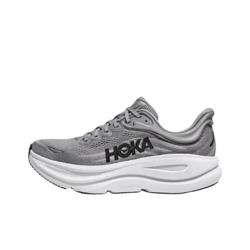 HOKA ONE ONE Bondi 9 Slip-resistant Abrasion-resistant Low Top Обувь для бега на длинные дистанции Мужская Серый 2E Ширина