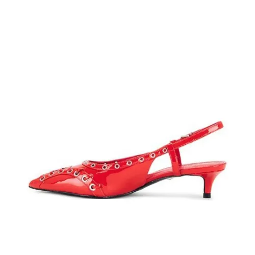 Schutz Ruth Низкий каблук Высокий каблук 4CM Женский Красный