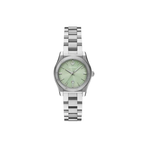 EMPORIO ARMANI Women's Watch Кварцевый механизм ремешок из нержавеющей стали 32 мм зеленый циферблат