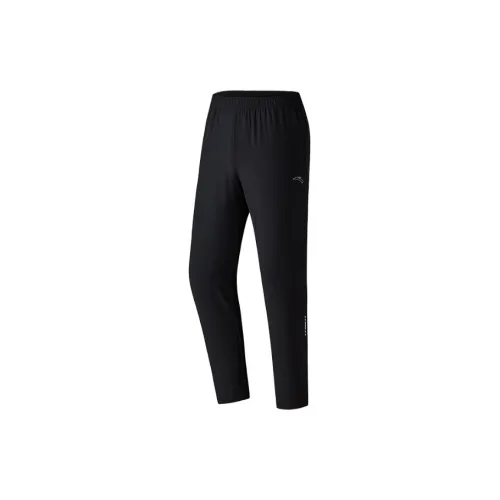 Anta RUNNING Collection Черные Мужские Вязаные Спортивные Штаны