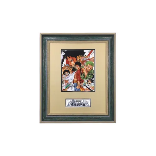 Yi Shot Eiichiro Oda One Piece Автор 'One Piece' Подписанная Фото с Сертификатом Рамка для Коллекционирования