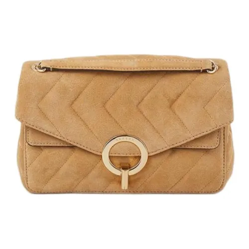 Sandro Сумка через плечо из коровьей кожи стандартная женская хаки