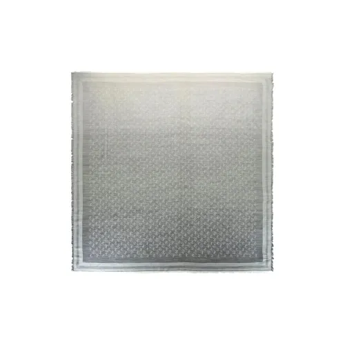 Jimmy Choo Вязаные шарфы из смеси шерсти женские серые