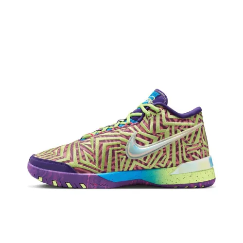 Nike LeBron NXXT Genisus Slip-Resistant Abrasion-Resistant MID Баскетбольные кроссовки Мужские