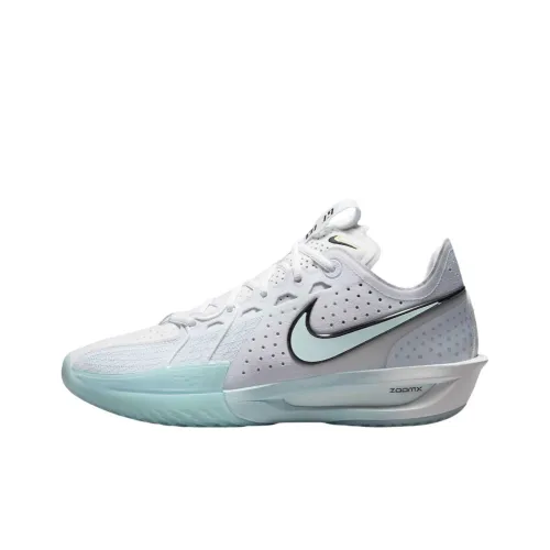 Nike Air Zoom GT Cut Баскетбольные кроссовки Низкий топ Белый Синий Мужской