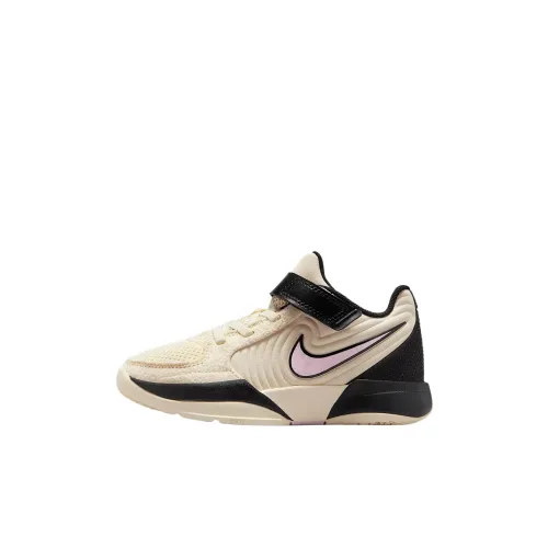 Nike Ja 2 Амортизация Дышащий Легкий Амортизация Детские беговые кроссовки Кокосовое молоко Детский