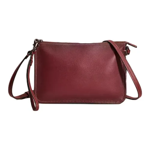 COACH Soho Дубленая кожа Сумка через плечо Средний Женский Красный