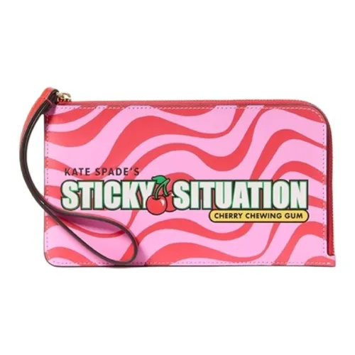Kate Spade Коровья кожа Спилок Клатч Стандартный Женский Красный и Многоцветный