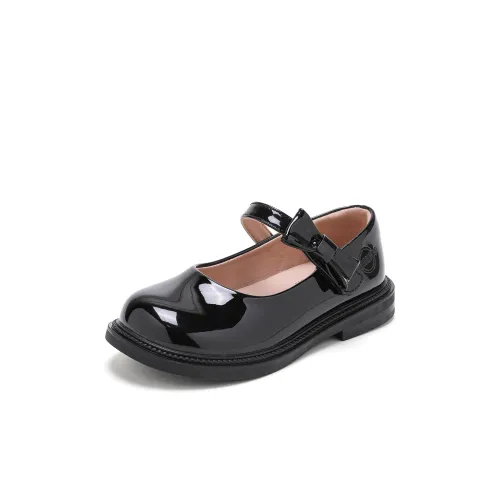 ABC KIDS Кожаные туфли Low Top Черный/Глянцевый Kids
