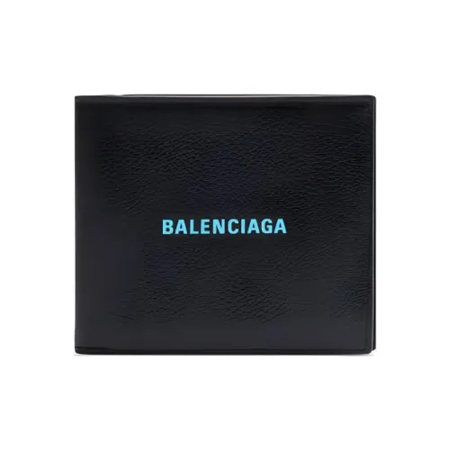 Balenciaga Телячья кожа с текстурой Кошелек Мужской Черный Белый