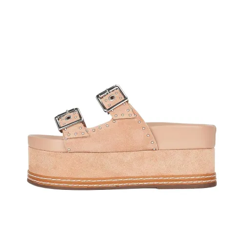 Schutz Слипоны Женские Бежевые