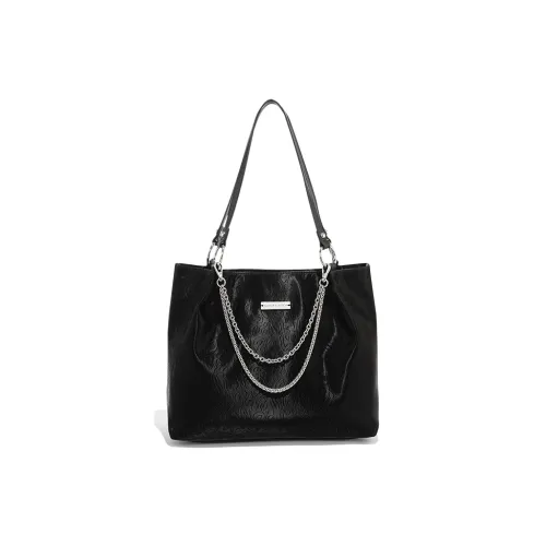 CLEVER KETCH ПУ (полиуретан) Сумка-тоут Сумка через плечо Стандартная Женская Черная Розовая