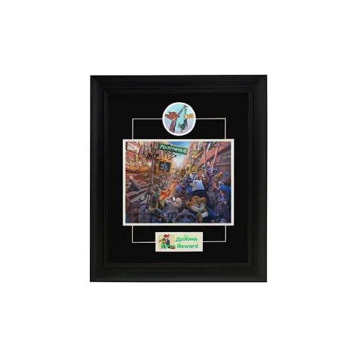 Yi Shot Byron Howard Режиссер Зверополиса Подписанная Фото с Сертификатом Рамка для Коллекционирования Аниме Мерч